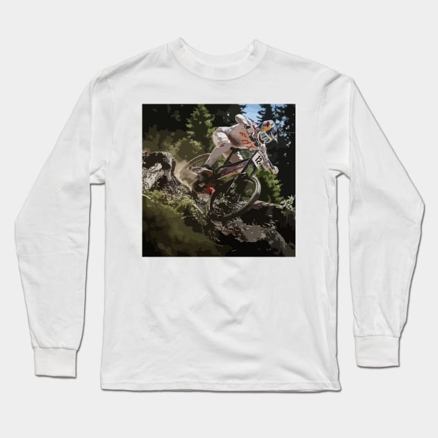 Loic Bruni Painting Long Sleeve T-Shirt by gktb